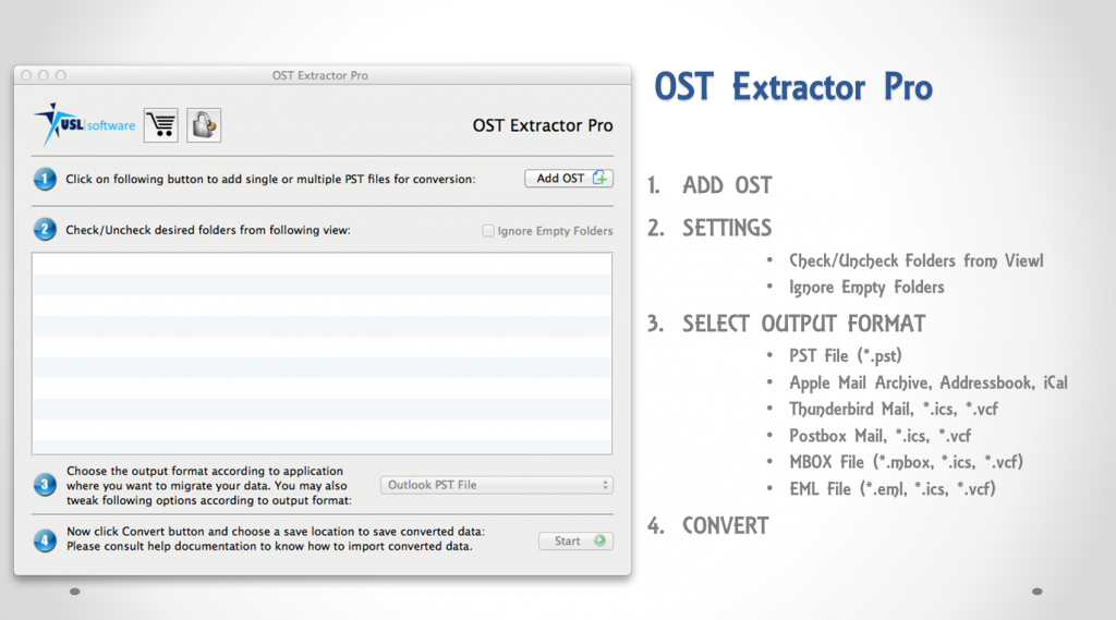 Outlook OST file Converter