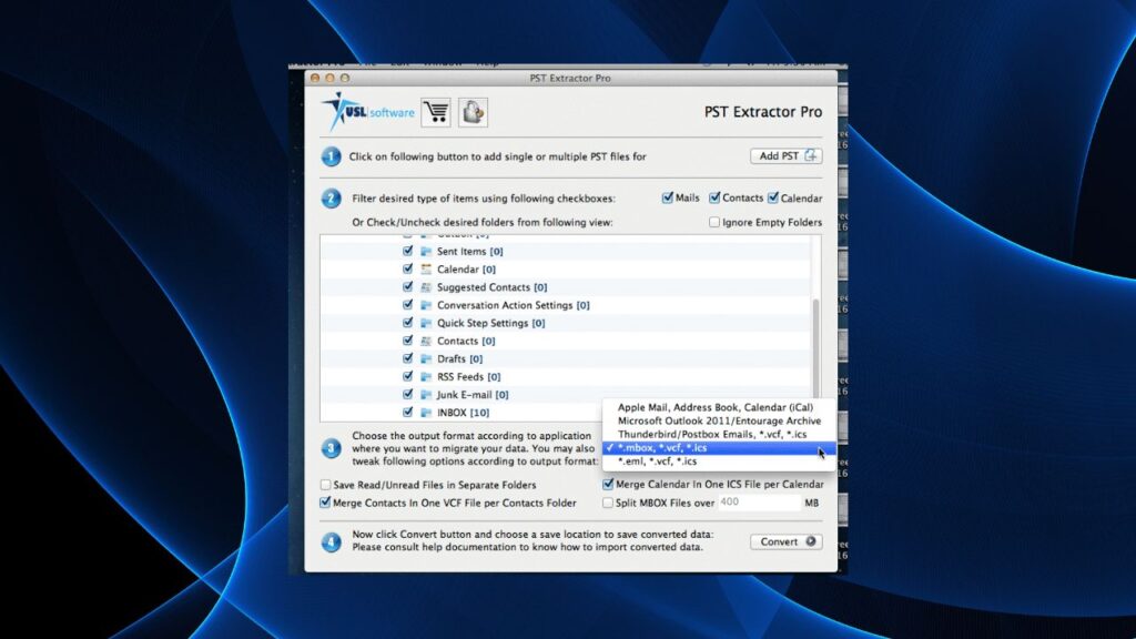 Migrate PST to EML